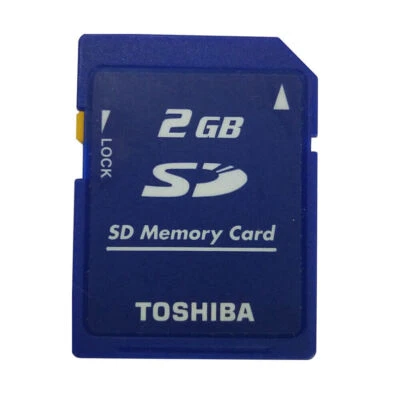 2GB Toshiba Secure Digital SD Memory Card Standard Class4 SD-M02G Camera Genuine - Bild 1 von 2