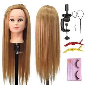Female Practice Hair Mannequin Head for Braiding Doll Head with hair for Hair... - Picture 1 of 6