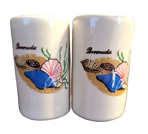 Ceramic Salt & Pepper Shakers - Bermuda - Picture 1 of 2