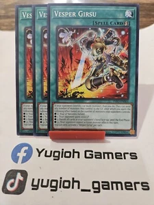 Yu-Gi-Oh Vesper Girsu X3 INFO Common Light Played - Picture 1 of 1