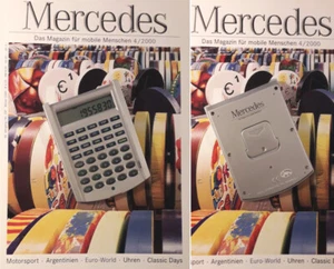 Liebhaberstück: Taschenrechner Mercedes + Magazin Währungsumrechnung 17Währungen - Bild 1 von 14