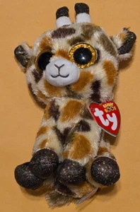 Ty Beanie Boos 6" Stilts Spotted Giraffe Plush Animal Toy with Tags - Excellent - Picture 1 of 9