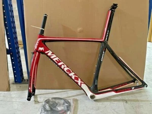 EDDY MERCKX Racing Frame Carbon EMX-7 With Fork Black Red 52 - Picture 1 of 6