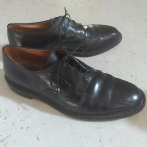 Allen Edmonds Hillcrest Derby Mens Size 10 D Black USA Leather Dress Shoes - Picture 1 of 8