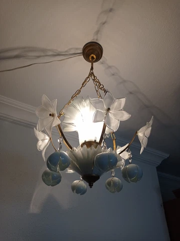 Murano Vintage White Chandelier Light Ceiling Fixture Lighting Lamp Lustre Cover