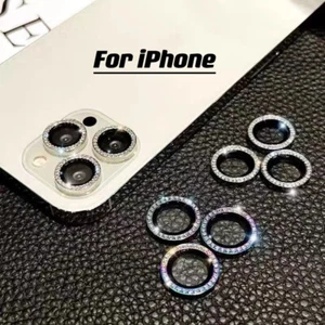 For iPhone 16 Pro Max 14 Pro Max 13 15 Pro Max Camera Protector Metal Ring Glass - Picture 1 of 24