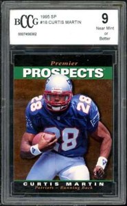 Curtis Martin Rookie Card 1995 SP #18 BGS BCCG 9 (Read Description)