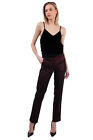 Rrp?400 L'autre Chose Trousers Size It 44 / L Stretch Lame Zip Fly Made In Italy