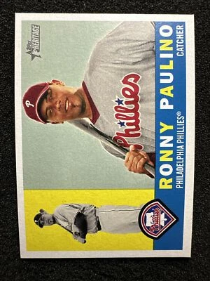 RONNY PAULINO #238 2009 Topps Heritage Philadelphia Phillies - Image 1 of 2