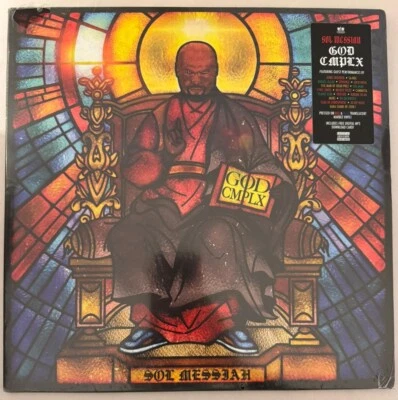 SOL MESSIAH – GOD CMPLX - RED & BLUE TRANSLUCENT MARBLE VINYL LP NEW - A16 - Image 1 of 3