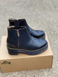 Dr. Martens Rometty II schwarz Vintage glatt Plateau Chelsea Boots Damengröße 9 - Bild 1 von 11