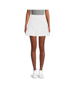 NOBO No Boundaries Juniors Women White Pleated Skirt Side Zip Mini Multi-Size - Picture 1 of 5