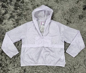 VTG Y2K Nike Windbreaker Jacket Girls XL (16-18) Purple Hood Vented Packable NWT - Picture 1 of 19