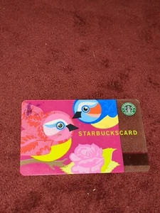 2005 STARBUCKS Pink Blue Love Birds collectible Card  - Picture 1 of 3
