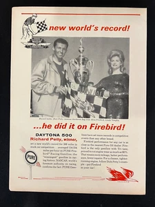 64 Richard Petty Nascar Daytona 500 Miss Firebird vintage 8.5 x 11 inch print ad - Picture 1 of 1
