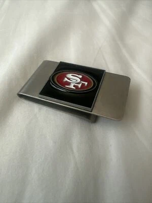 Carteira compacta San Francisco Giants aço inoxidável clipe de dinheiro MLB pre-Loved SF - Imagem 1 de 4
