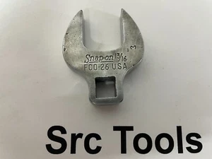 Snap-on Tools USA 3/8" Drive 13/16" Crowfoot Open End Chrome Wrench FCO26 - Picture 1 of 4