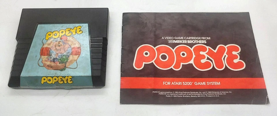 Atari 5200 Popeye with Manual (As-Is/Untested) - Image 1 of 4