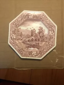 The Spode Archive Sutherland Collection Lucano Dinner Plate Red 9.5 "set 2 P - Picture 1 of 4