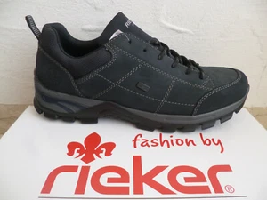 Rieker Schnürschuhe Sneakers Sneaker Halbschuhe Sportschuhe blau Leder NEU!! - Picture 1 of 7