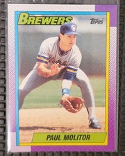 Paul Molitor 1990 Topps #360 Milwaukee Brewers baseball card