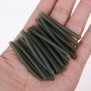 Green Antitangle sleeves 54mm long 20 Carp Barbel coarse Fishing terminal tackle - Bild 1 von 7