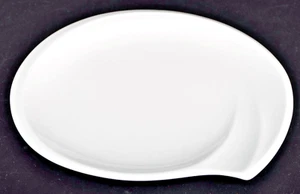 NAMBE Stoneware Currents Winter Snow White Salad Plate Dinnerware New - Picture 1 of 4
