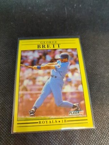 1991 Fleer #552 George Brett Kansas City Royals Baseball Card