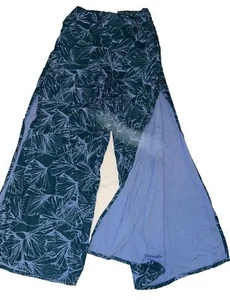 O'NEILL Women Johnny Beach Pants Elastic Waist Boho Wide Leg Size M Coastal - Picture 1 of 8