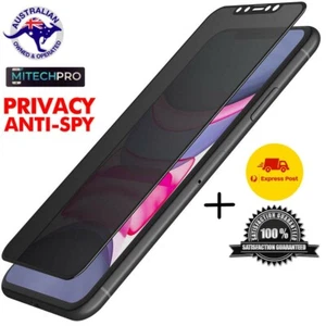 Privacy Anti-Spy Glass Screen Protector For iPhone 12 11 XR - Picture 1 of 7