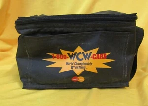 RARO BOLSO DE MANO WCW CAMPEONATO MUNDIAL LUCHA LIBRE ENFRIADOR TARJETA MAESTRA PUBLICIDAD - Imagen 1 de 3