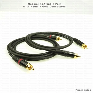 MOGAMI 2964 Hi-Def RCA Cable PAIR with NEUTRIK RCAs. Choose your length. - Picture 1 of 2