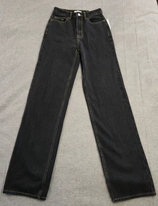 PACSUN 90s Boyfriend Jeans Women's High Rise Dark Wash Denim 26" X 33"  READ - Picture 1 of 10