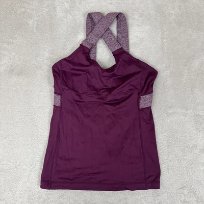Lululemon Push Your Limits Tank Top Womens 8 Purple Preowned Yoga Gym Training - Image 1 of 4