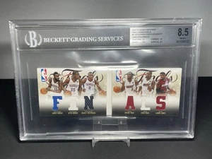 2012-13 Preferred Booklet FINALS #4 LeBron James Durant Wade Harden /199 BGS 8.5 - Picture 1 of 7