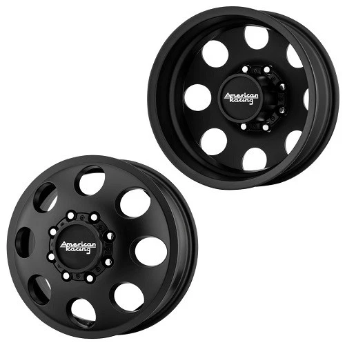 Juego de 4 ruedas 16x6 American Racing AR204 Baja Blk GM DODGE FORD DUALLY 8x6,5 Foto 1 de 4