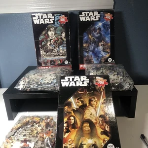 Star Wars Luke Skywalker, Darth Vader 300 Piece Puzzle 14” X 11” Lot Of 3 - Picture 1 of 17