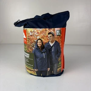 Ozark Trail Adult Breathable Rain Jacket size XL/XXL Blue Unisex Long Sleeve - Picture 1 of 4