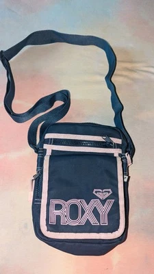 Roxy  Vintage Crossbody Bag/Purse Navy Blue/ Pink Gently Used - Image 1 of 4