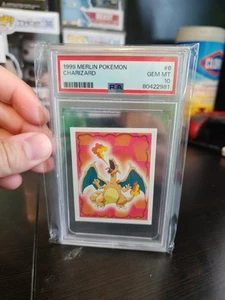 Pokemon Firecracker / Charizard Card 6 PSA 10 Merlin Sticker - Picture 1 of 2