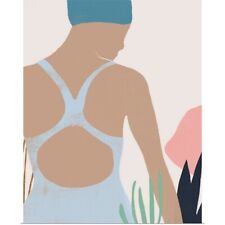 Femme Moderne I Poster Art Print, Swimming Home Decor