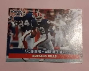 AMERICAN FOOTBALL CARD PRO SET CARD 1991 # 81 ANDRE REED WR BUFFALO BILLS 83 AFC - Picture 1 of 2