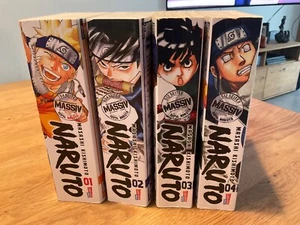 Naruto Massiv 1-4 (3 in 1 Sammelbände, wie 1-12) auf Deutsch, guter Zustand - Bild 1 von 9