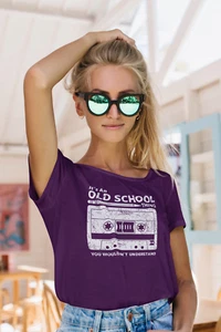 IT'S AN OLD SCHOOL THING - YOU WOULDN'T UNDERSTAND - Funny T Shirt - Picture 1 of 18