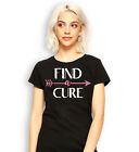Beat The Cancer Find A Cure T-Shirt Breast Cancer Awareness October Graphic Tee