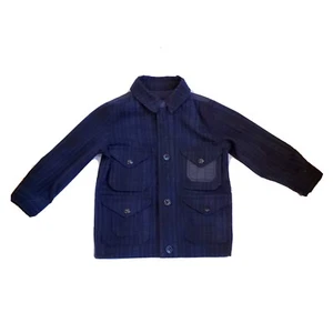 Gap Kids Coat Boys Size XS 4-5 Flannel Wool Blend) Excellent Used Condition  - Picture 1 of 4