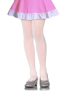 PRESTIGE BIATTA GIRLS BASICS SOFT-KNIT WHITE TIGHTS - Picture 1 of 1