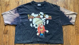 Vintage 90's Looney Tunes Yosemite Sam T-Shirt 1994 CROPPED Faded Black - Bild 1 von 10