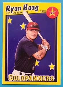RYAN HAAG RARE Hand Signed 2002 Alaska Goldpanners #15 Autograph Auto Card - Bild 1 von 3