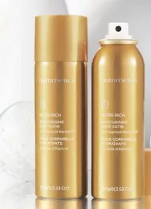 Nutrimetics 2 x Nutri Rich Body Satin Spray With Apricot Kernel Oil - Brand New - Picture 1 of 3